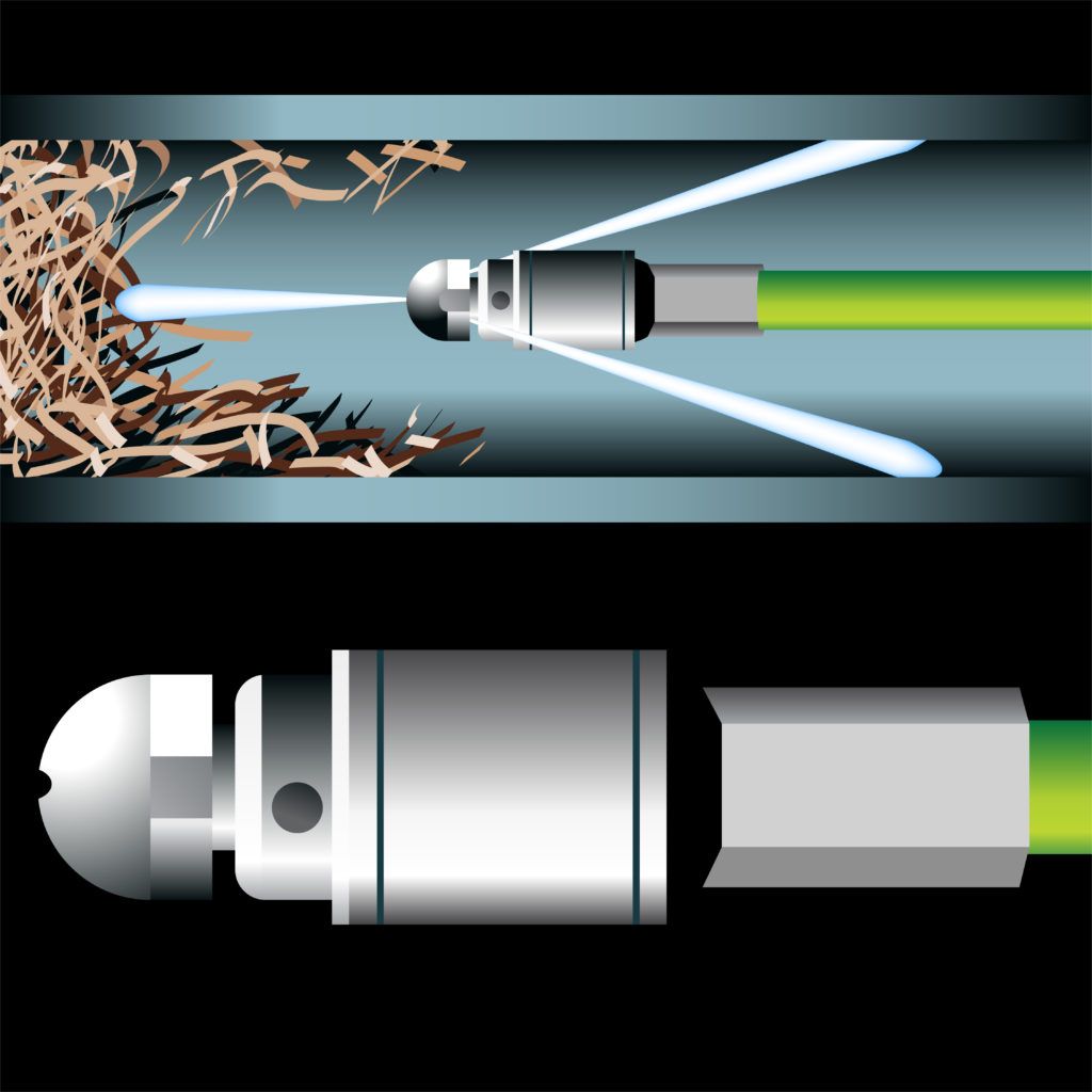 hydro jetting illustration