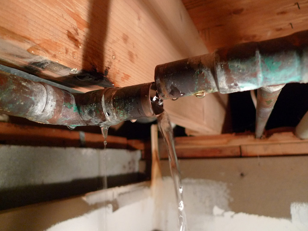 water leak